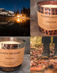 Premium Fireside Scented Candle with Molasses, Black Treacle, and Spiced Clove, Hand-Poured in England by Ralph's Orchard at brixbailey.com