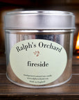 Luxury fireside scented candle with rich molasses, black treacle, roasted chestnut, spicy clove, benzoin resin, and warm leather notes, hand-poured in England by Ralph's Orchard at brixbailey.com