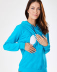 Blue Breastfeeding Hoodie