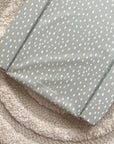 Standard Changing Mat - Sage Green Spots