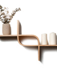Curved Wooden Floating Shelf