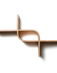Curved Wooden Floating Shelf