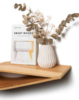 Floating Wooden Wall Shelf - Fish