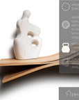 Floating Wooden Wall Shelf - Fish