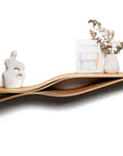 Floating Wooden Fish Shape Wall Shelf