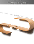 Floating Wooden Wall Shelf - Luno