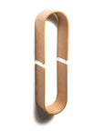 Floating Wooden Wall Shelf - Oval