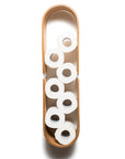 Floating Wooden Wall Shelf - Oval