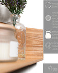 Floating Wooden Wall Shelf - Pie