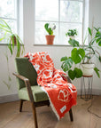 Flora cotton throw