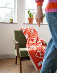 Flora cotton throw