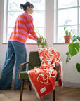 Flora cotton throw