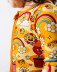 Hippie Baby Bamboo Zip Onesie - Soft, Stretchy & Eco-Friendly Sleeper by NIXX BABY at brixbailey.com