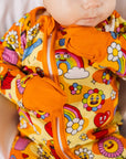 Hippie Baby Bamboo Zip Onesie - Soft, Stretchy & Eco-Friendly Sleeper by NIXX BABY at brixbailey.com