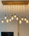 Flush Mount Long Drop Cluster Pendant Light