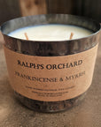 Premium 2-wick dimpled black candle, hand-poured luxury soy candle with exquisite fragrance, elegant home decor, cruelty-free eco-friendly by Ralph's Orchard at brixbailey.com