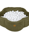 Foam Baby Ball Pit - Aesthetic Khaki Flower