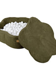 Foam Baby Ball Pit - Aesthetic Khaki Flower