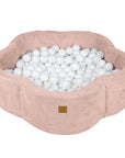 Foam Baby Ball Pit in Soft Pink Floral Design