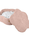 Foam Baby Ball Pit in Soft Pink Floral Design