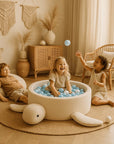 Foam Baby Ball Pit in Turtle Boucle