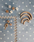Foam Puzzle Playmat in Cross Azure
