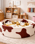 Foam Round Ball Pit 90x30cm - Cow, 200 Balls