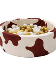 Foam Round Ball Pit 90x30cm - Cow, 200 Balls