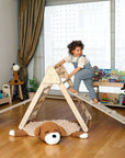 Foldable Climbing Triangle with 2 Ramps | Pikler Triangle for Kids-0