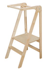 Foldable Kitchen Helper Tower with Safety Rail