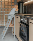 Foldable Kitchen Helper Tower with Safety Rail