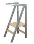 Foldable Kitchen Helper Tower with Safety Rail