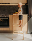 Foldable Kitchen Tower With Removable Rail