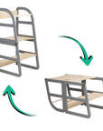 Transformable Kitchen Tower - Sleekstep, Convertible 2-in-1