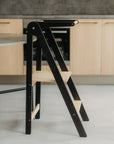 Foldable Kitchen Helper Tower with Safety Rail