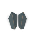 Folded Vertical Statement Earrings