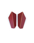 Folded Vertical Statement Earrings