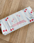 Travel Changing Mat - Cherry Stripe
