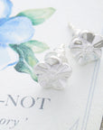 Forget-Me-Not Silver Stud Earrings