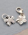 Forget-Me-Not Flower Personalised Silver Charm