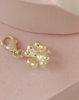 Four Leaf Clover Silver Charm
