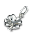 Four Leaf Clover Silver Charm