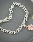 Four Leaf Clover Silver Charm