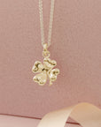 Four Leaf Clover Silver Charm