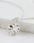 Four Leaf Clover Silver Charm