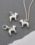 Fox Terrier Silver Dog Charm