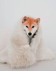 White Faux Fur Blanket for Pets