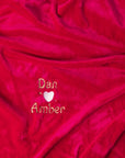 Couples Personalised Microfibre Soft Sofa Blanket