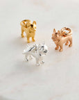 French Bulldog Silver Dog Charm