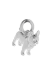 French Bulldog Silver Dog Charm
